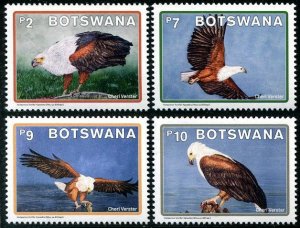 2021 Botswana Fish Eagle (4)  (Scott 1103-06) MNH