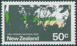 New Zealand 1971 50c Abel Tasman National Park missing colour error SG932a MNH