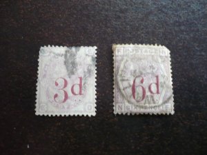 Stamps - Great Britain - Scott# 94-95 - Used Set of 2 Stamps