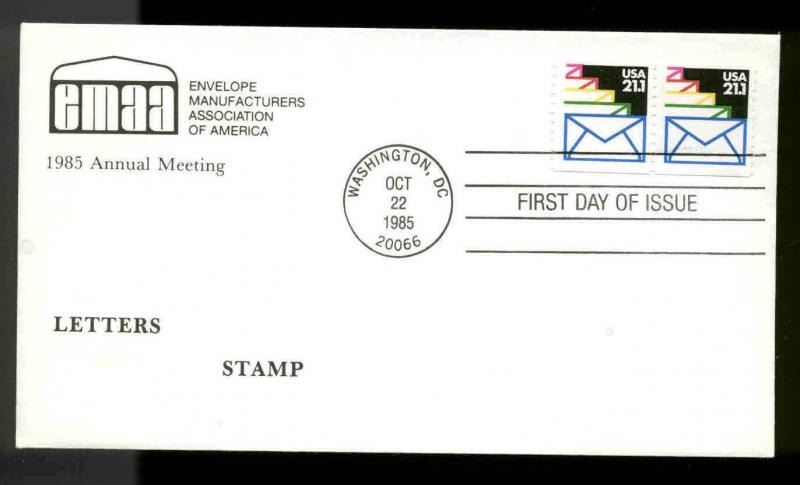 U.S. FDC #2150 Envelope Manufacturers  Assoc. of America Cachet Washington, DC