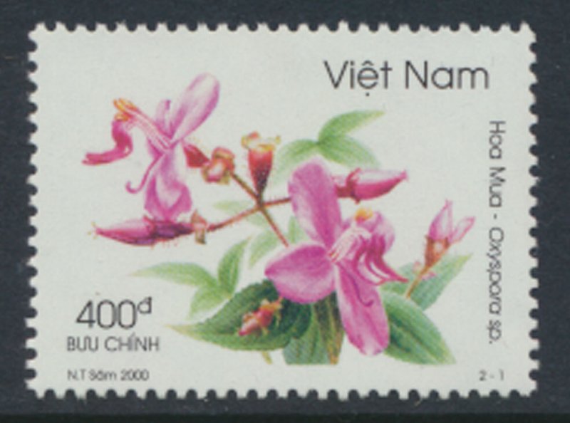 Vietnam Sc# 3018 MNH   Flowers  2000   see details & scan