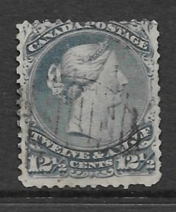 Canada 28  1870  12 1/2 cent used fine