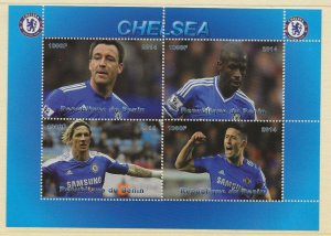 Thematic Stamps  Football   2014 Chelsea  sheet of 4 values used