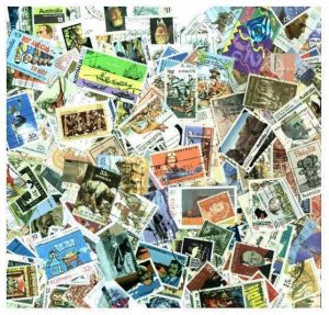 Australia Stamp Collection - 1,000 Different Stamps