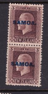 Samoa a MNH KGV 3d 2 perf pair