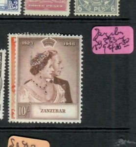 ZANZIBAR  (P1509B)  KGVI SILVER WEDDING SET  SG 333-4   MOG 