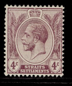 MALAYSIA - Straits Settlements GV SG197, 4c dull purple, LH MINT.