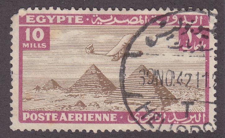 Egypt C15 Airplane Over Giza Pyramids 1933