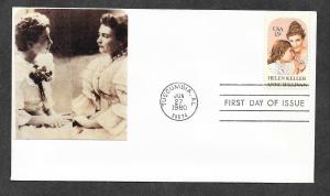 U S 1824 FDC Helen Keller Nice Cachet!