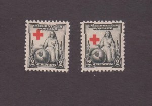 US, 702, EFO, RED CROSS DRAMATIC SHIFT , 1932, MINT NH