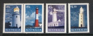 Australia 2002 Lighthouses & Maps MUH