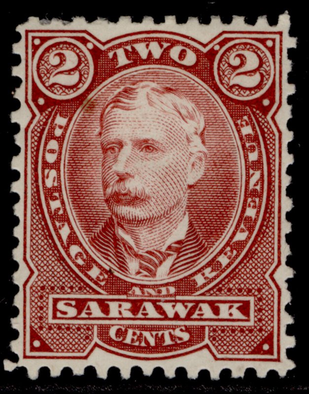 SARAWAK QV SG28, 2c brown-red, M MINT. Cat £18.