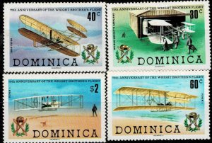 DOMINICA 1978 AVIATION WRIGHT BROTHERS  MNH