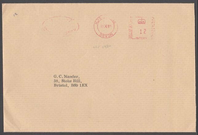 GB LUNDY 1980 cover - Puffin stamps.........................................F910