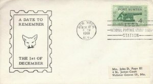 1178 4c FORT SUMTER - Unknown cachet