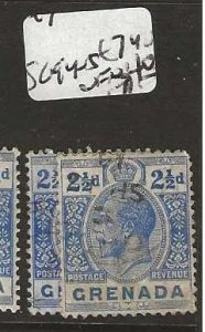 GRENADA   SG94-95     KGV      2 1/2D    VFU        P0127A H
