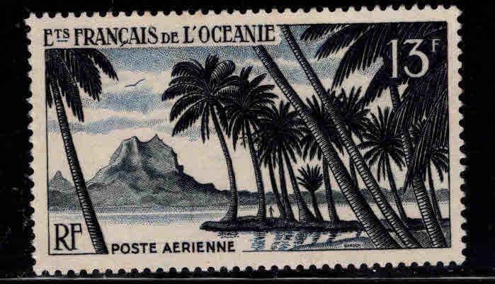 French Polynesia Scott C23 MH* Airmail stamp  CV$10