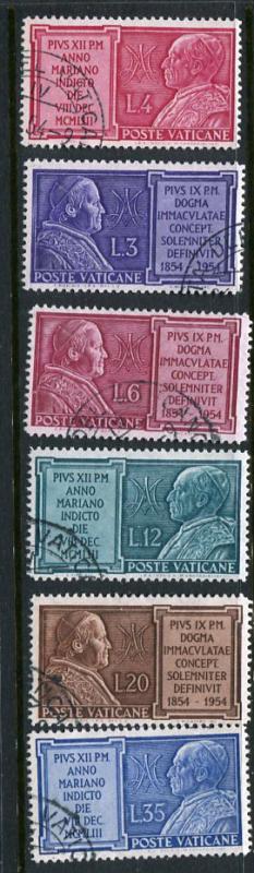 Vatican City #176-81 Used