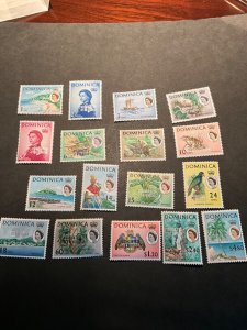 Stamps Dominica Scott #211-27 never hinged