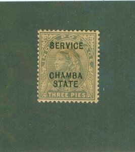 CHAMBA -INDIAN STATE O11 MH BIN $1.00