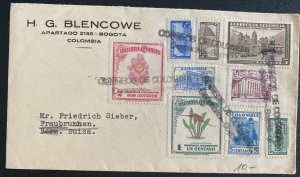 1930s Bogota Colombia Commercial  Cover To Bern Switzerland