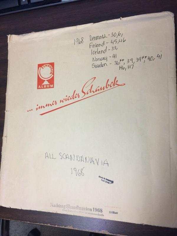 SCHAUBEK VARIETY SCANDANAVIAN ALBUM PAGES - 108 PAGES