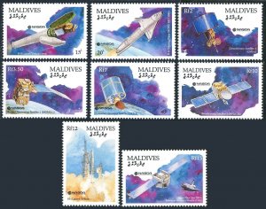 Maldive Islands 1573-1580, MNH. Michel . Japanese Space Program, 1991.