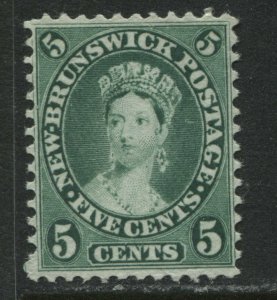 New Brunswick 1860 5 cents unused no gum SUPERB