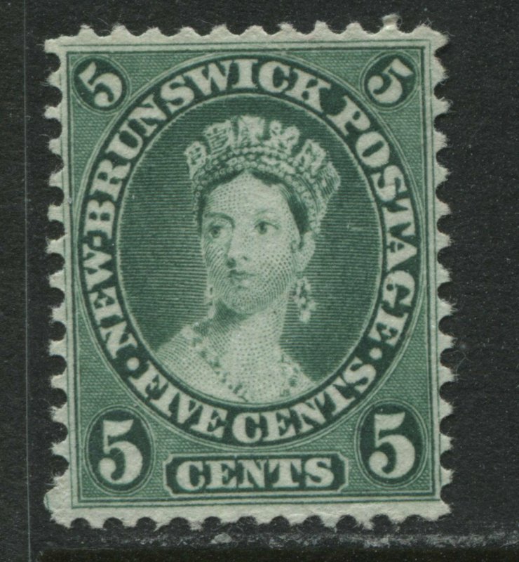 New Brunswick 1860 5 cents unused no gum SUPERB