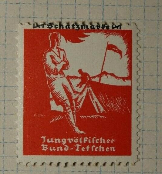 German Test Camping Ground German Tourism Poster Stamp