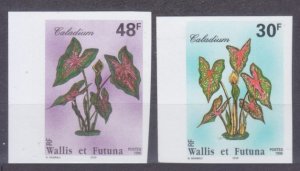 1996 Wallis and Futuna 702-703b Flowers 8,00 €