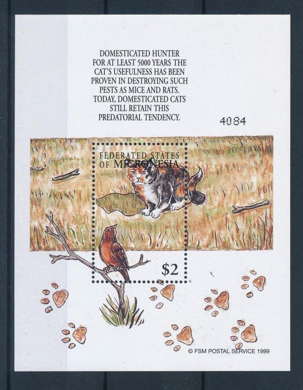 [34747] Micronesia 2000 Animals Cats Hunting MNH Sheet