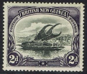 PAPUA 1901 LAKATOI BRITISH NEW GUINEA 2D HORIZONTAL WMK