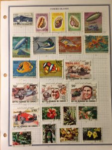 Small collection of Comoro Islands stamps