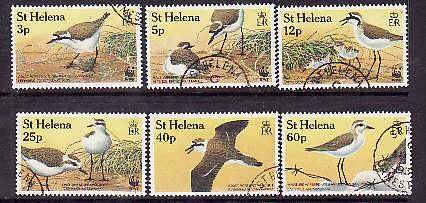 St Helena-Sc#593-8- id8-used set-Wirebirds-WWF-1993-