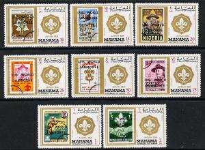 Manama 1971 Scout Jamboree perf set of 8 (Mi 549-56A) unm...