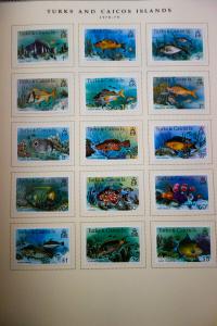 Turks & Caicos Mint Stamps 1900-1980's Collection in Album