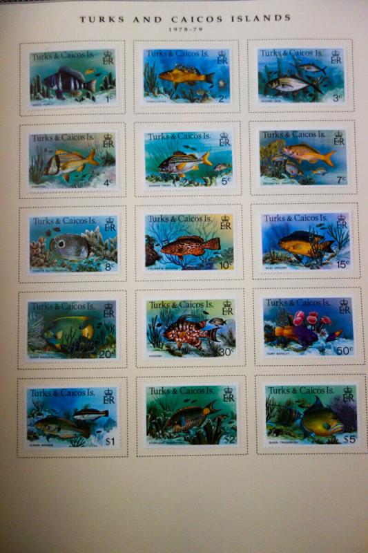 Turks & Caicos Mint Stamps 1900-1980's Collection in Album