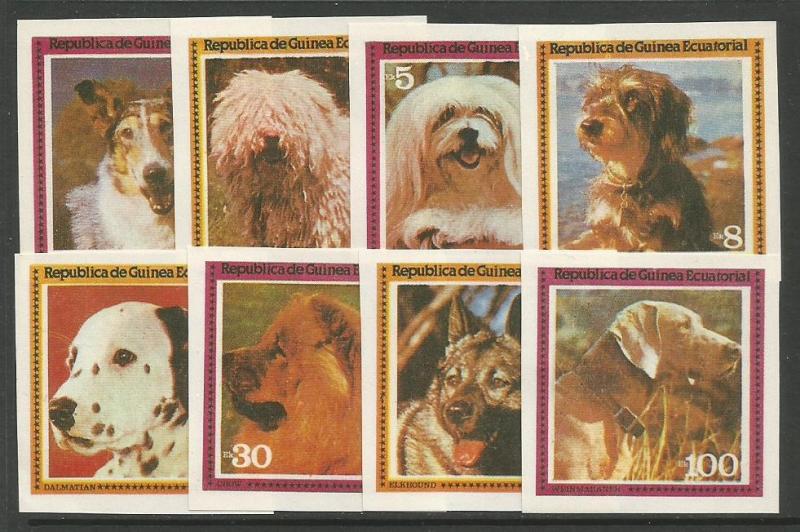 EQUATORIAL GUINEA   \DOGS\  MNH  IMPERF SET 