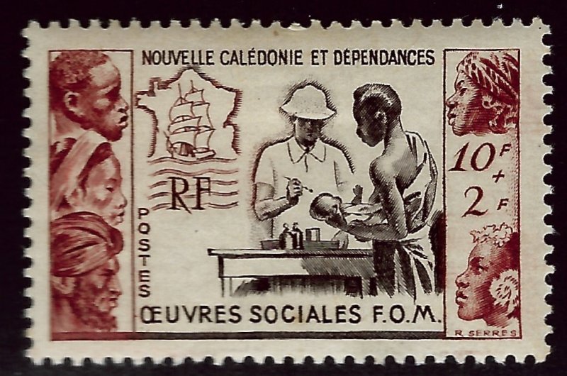 New Caledonia B14 Mint OG F-VF SCV$6.50...French Colonies are Hot!