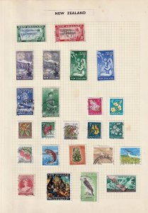 New Zealand QV/QE M&U Collection on Pages(Apx 150+Items)Goy2870 