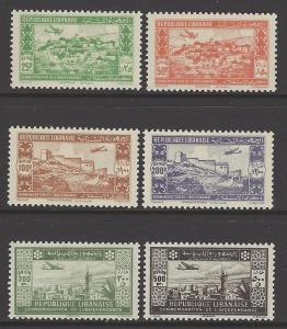 Lebanon 1943 Bechamoun Citadel Beirut VF MNH (C82-7)