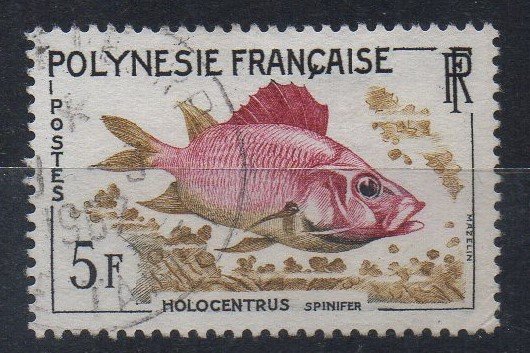 FRENCH POLYNESIA - 1962 - HOLOCENTRUS - FISH - 5f - Used -