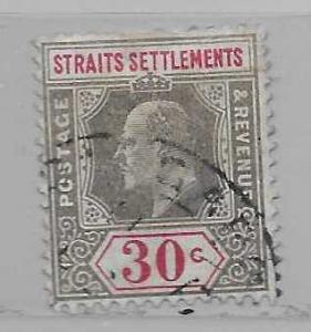 Straits Settlements 100 30c Edward VII single Used