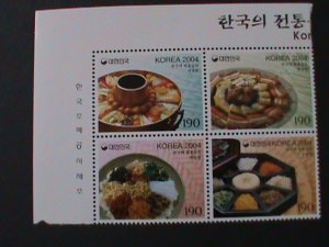 ​KOREA-2004- SC#2149-KOREAN FOOD 4TH SERIES-MNH BLOCK VF-HARD TO FIND-LAST ONE