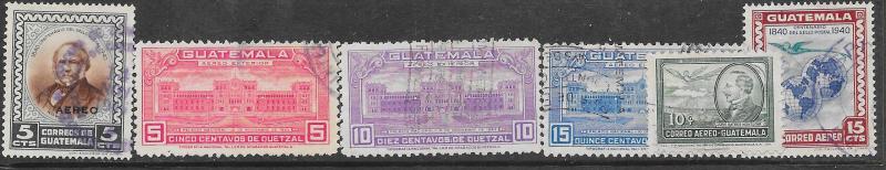 Guatemala #C137A-C142   (U)  CV $1.55