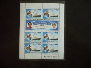Stamps - St. Vincent - Scott# 631-632 - Mint Never Hinged Souvenir Sheet
