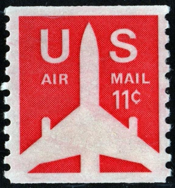 SC#C82 11¢ Silhouette of Jet Coil Single (1971) MNH