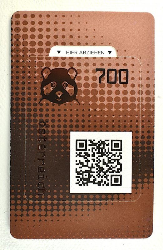 AUSTRIA CRYPTO STAMP 2.0 PANDA GREEN, 2020