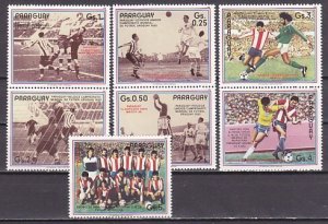 Paraguay, Scott cat. 2171 a-f, 2172. Mexico City World Cup Soccer issue. ^